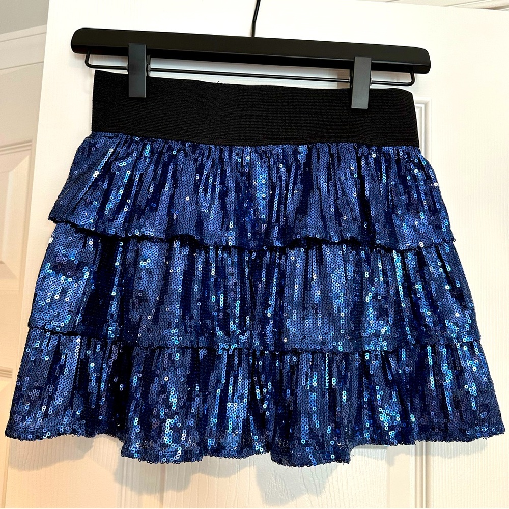 The Children’s Place Sequined Skirt, color:blue, size:12